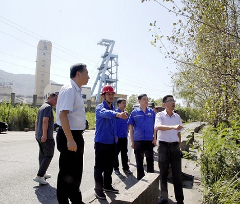 義安區(qū)領導調研新橋礦業(yè)工程建設