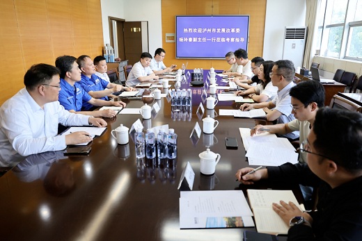 瀘州市考察團來集團公司交流硫資源開發(fā)與利用